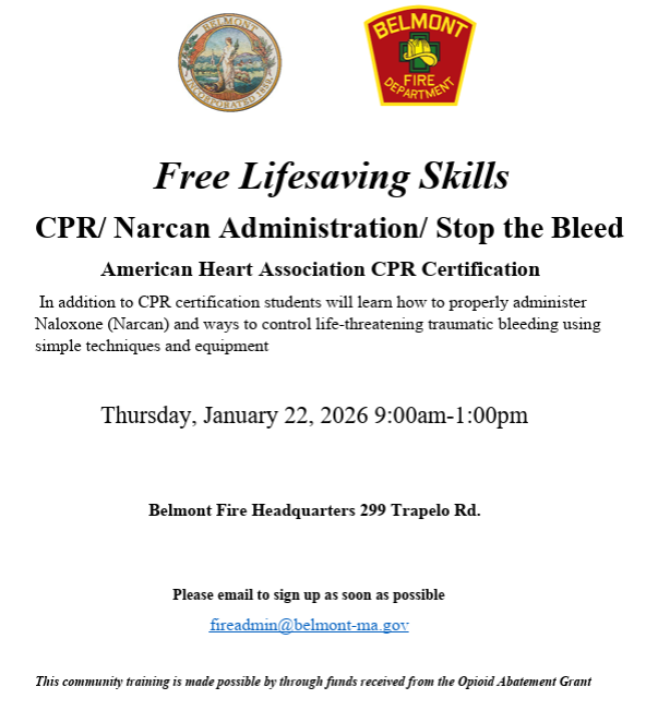 Free Lifesaving Skills January 22 2026 (News Flash Cover)