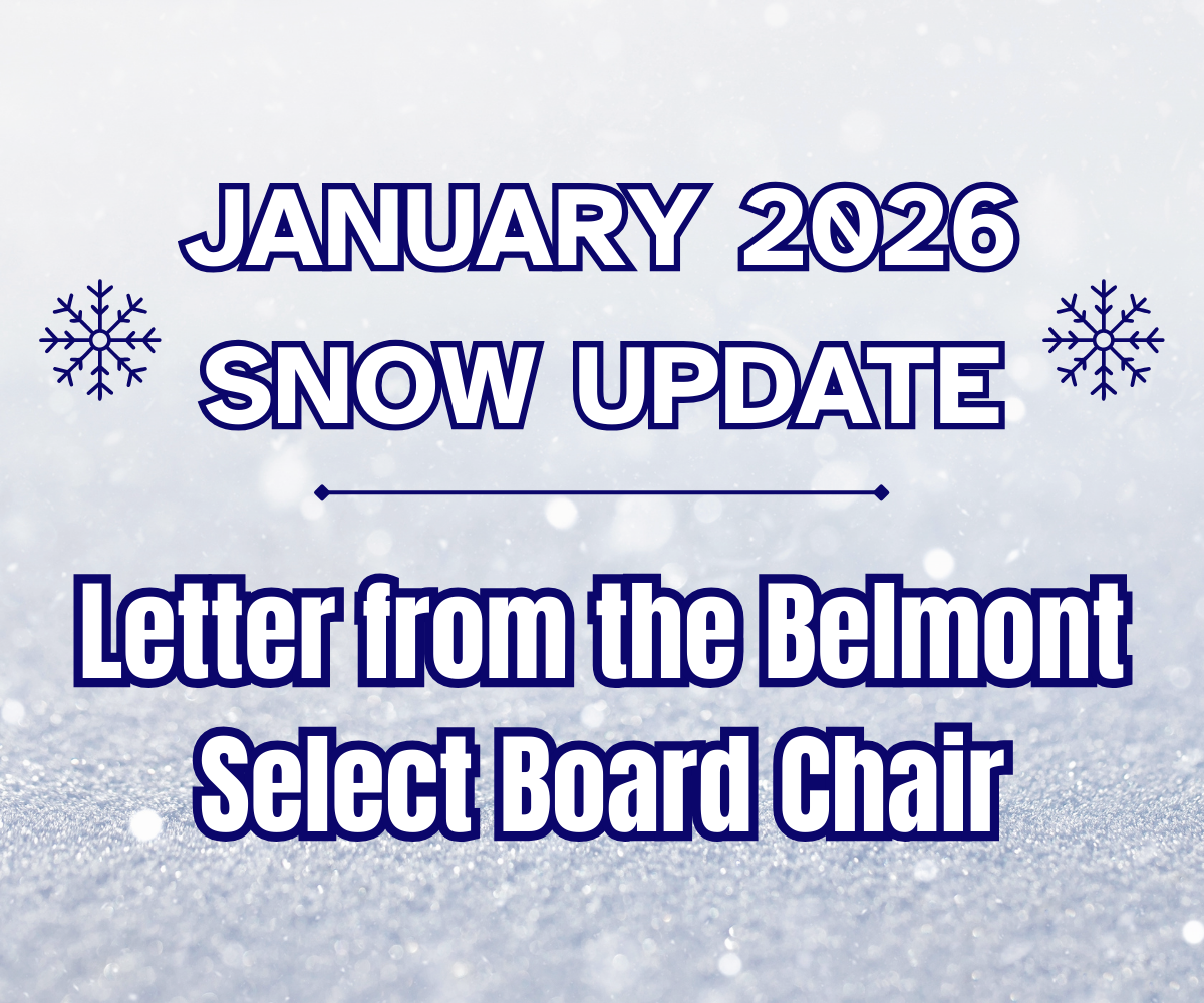 Jan 2026 Snow Update Letter from Select Board Chair