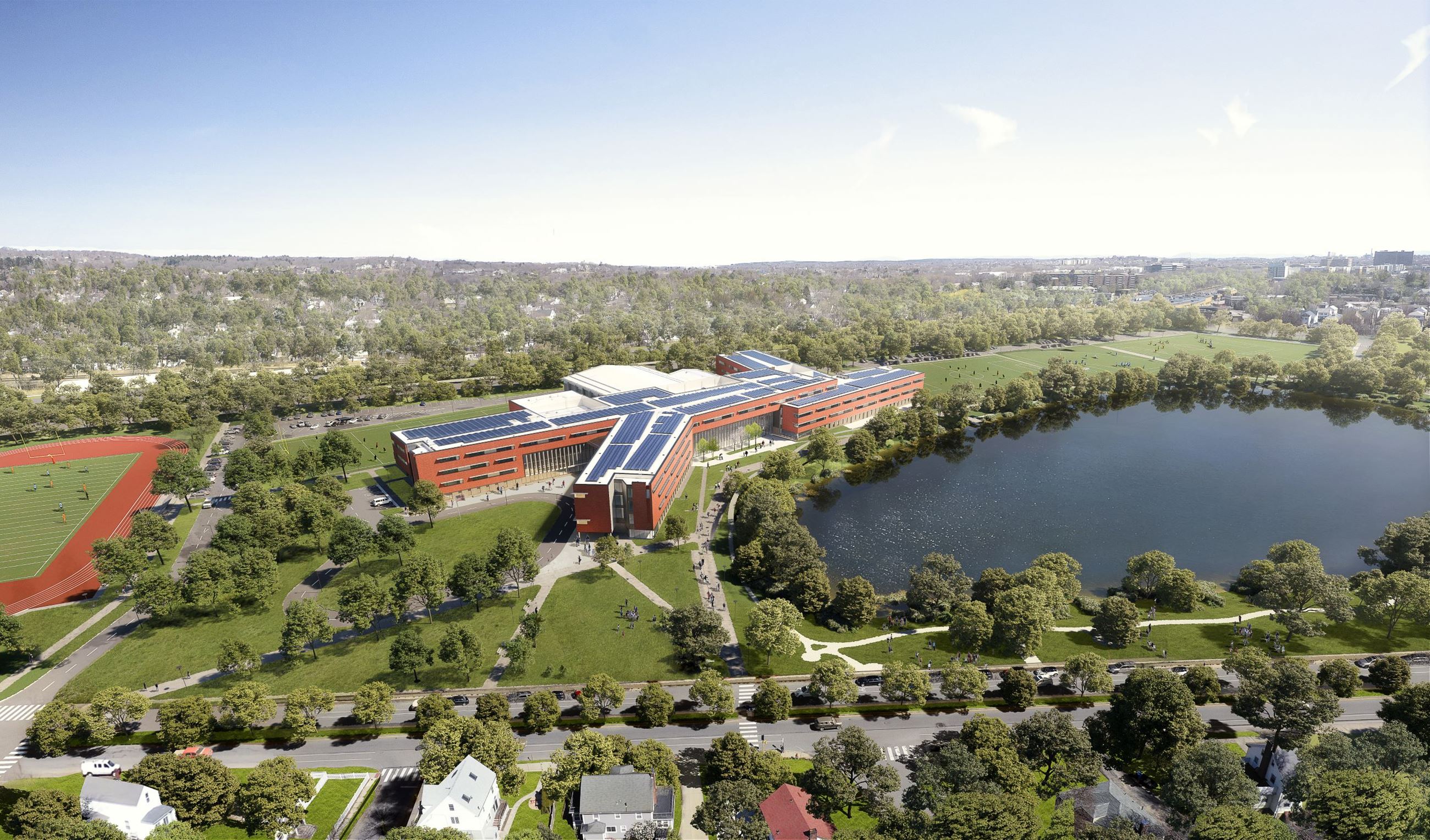 Belmont School Aerial