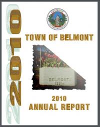 2010 Town of Belmont Annual Report